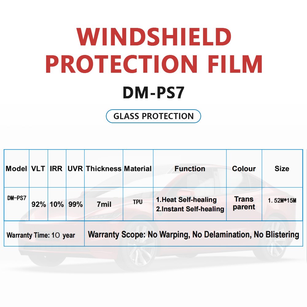 anti garware sun control film Sand Proof Nano Ceramic TPU PPF Car Window Glass Safety Film Car Front Windshield Protection Film