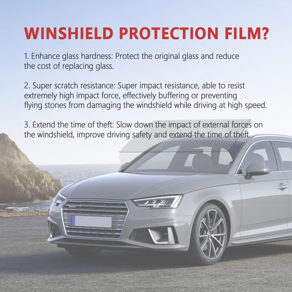 anti garware sun control film Sand Proof Nano Ceramic TPU PPF Car Window Glass Safety Film Car Front Windshield Protection Film