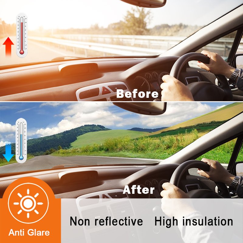 tinted car uv window film car window film heat insulation polarized nano ceramic car window tint film solar uv rejection