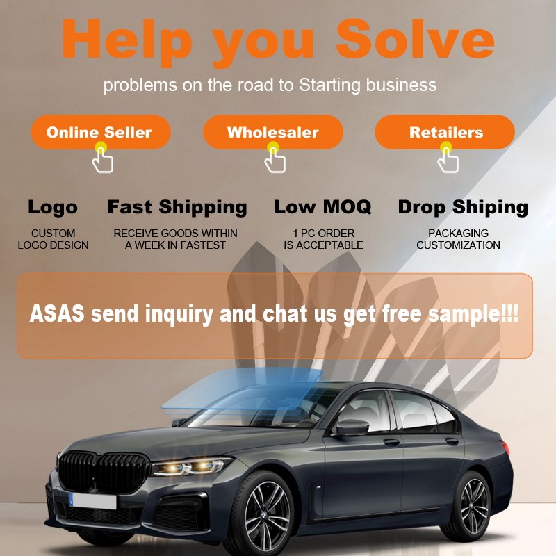 tinted car uv window film car window film heat insulation polarized nano ceramic car window tint film solar uv rejection