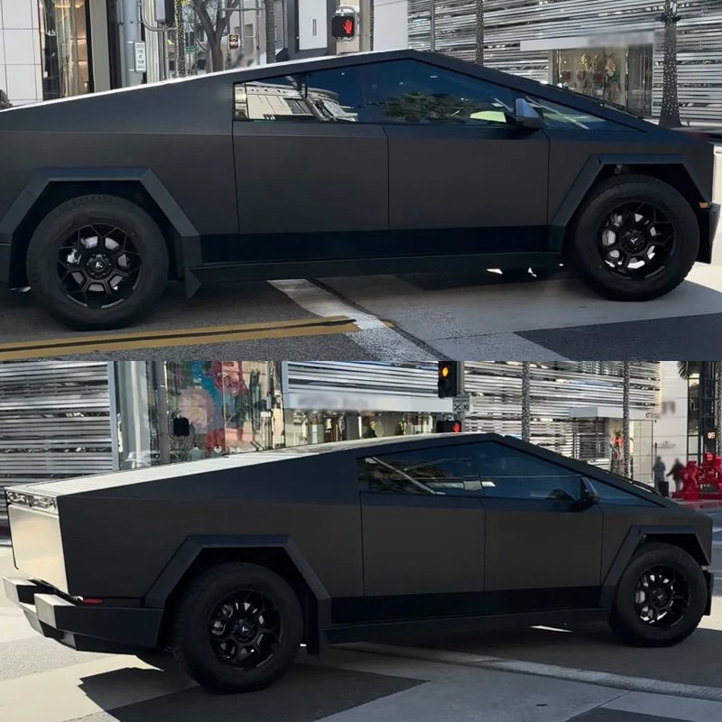 For Tesla Cybertruck 2024 TPU full car custom anti-scratch film pre-cut protective matte black film