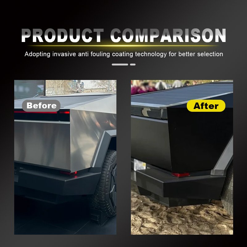 For Tesla Cybertruck 2024 TPU full car custom anti-scratch film pre-cut protective matte black film