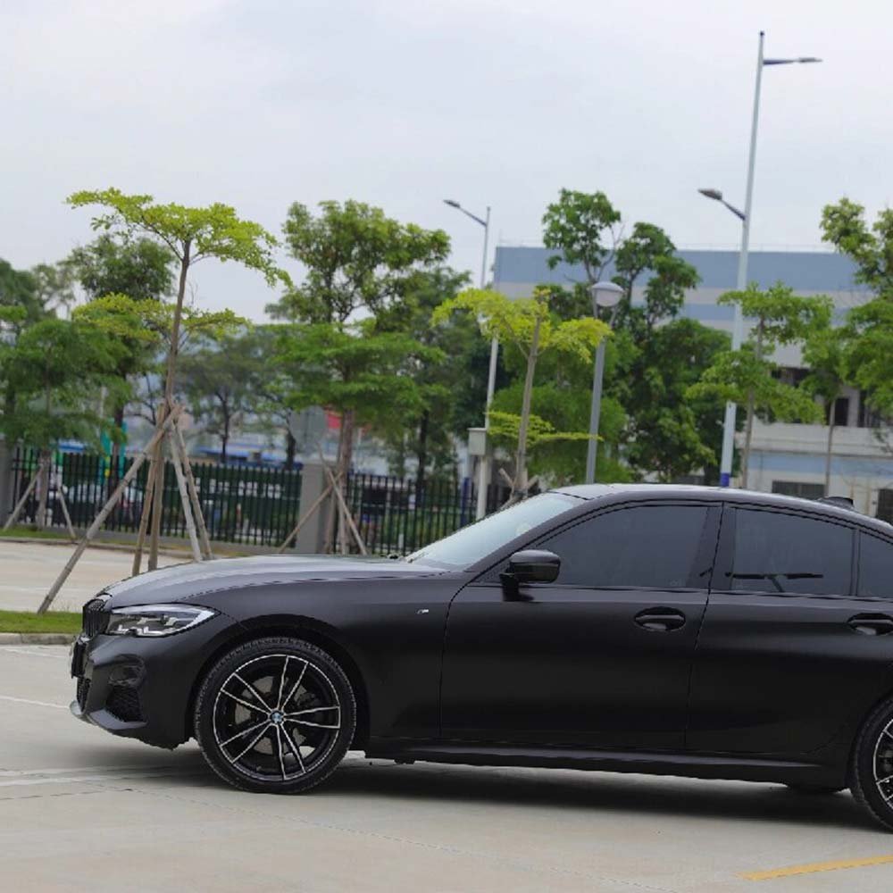 YUP Anti Scratch Electro-optic Metal Black Wrapping Vinyl Roll Car Wrap Auto Film