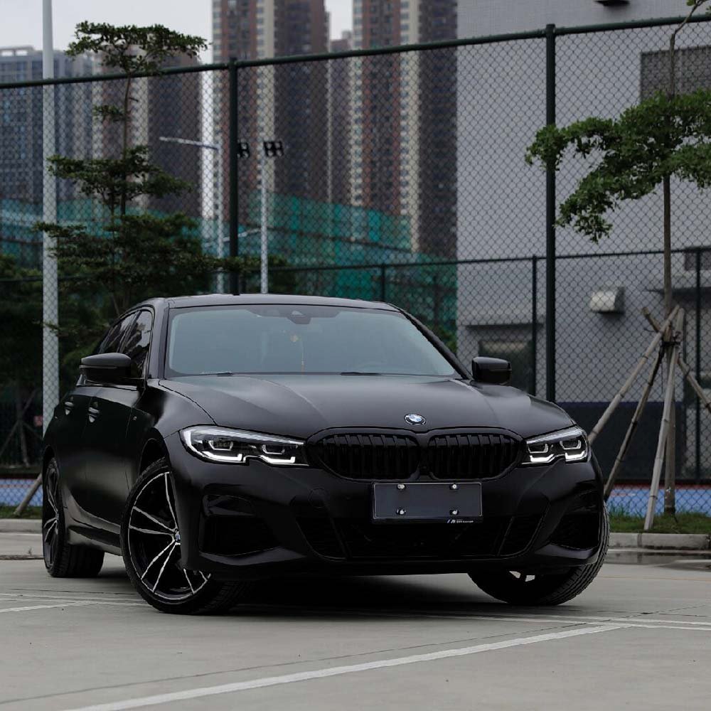 YUP Anti Scratch Electro-optic Metal Black Wrapping Vinyl Roll Car Wrap Auto Film