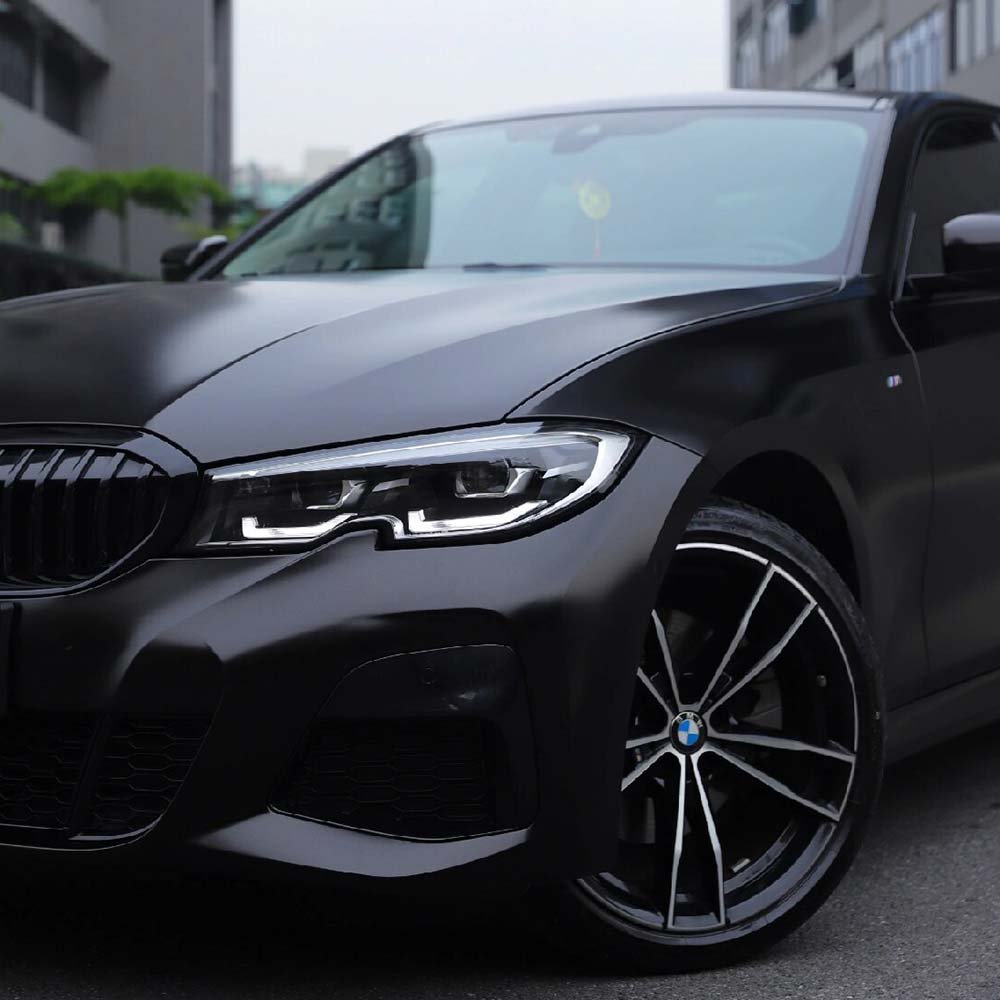 YUP Anti Scratch Electro-optic Metal Black Wrapping Vinyl Roll Car Wrap Auto Film