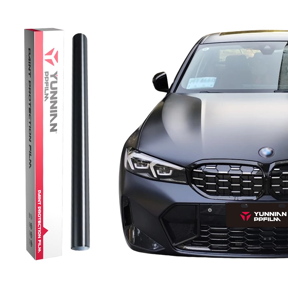 OEM Satin Black TPU Paint Protection Film Car Body Heat Repair Wrapping With Matte Finish Satin Matte Black Can Covering Cashew