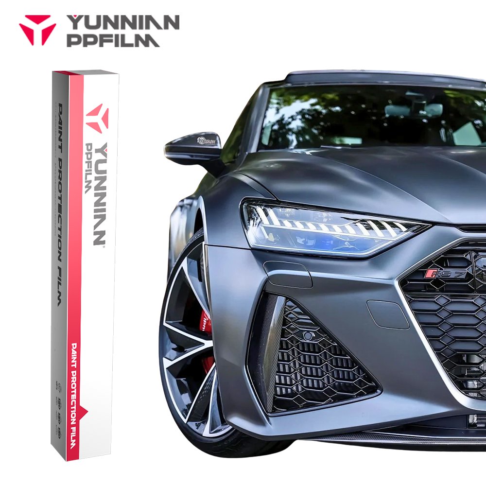 OEM Satin Black TPU Paint Protection Film Car Body Heat Repair Wrapping With Matte Finish Satin Matte Black Can Covering Cashew
