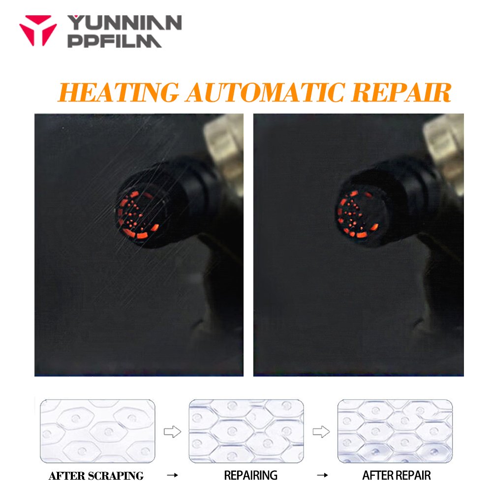 OEM Satin Black TPU Paint Protection Film Car Body Heat Repair Wrapping With Matte Finish Satin Matte Black Can Covering Cashew