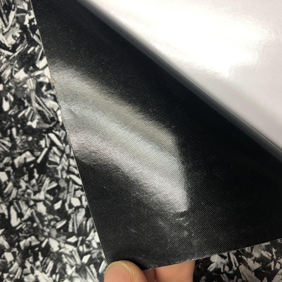 Custom Cut 152m*50cm Black Silver Forged Carbon Fiber Vinyl Wrap Tape Release Bubble Carbon Steel Gold and Silver Car Film