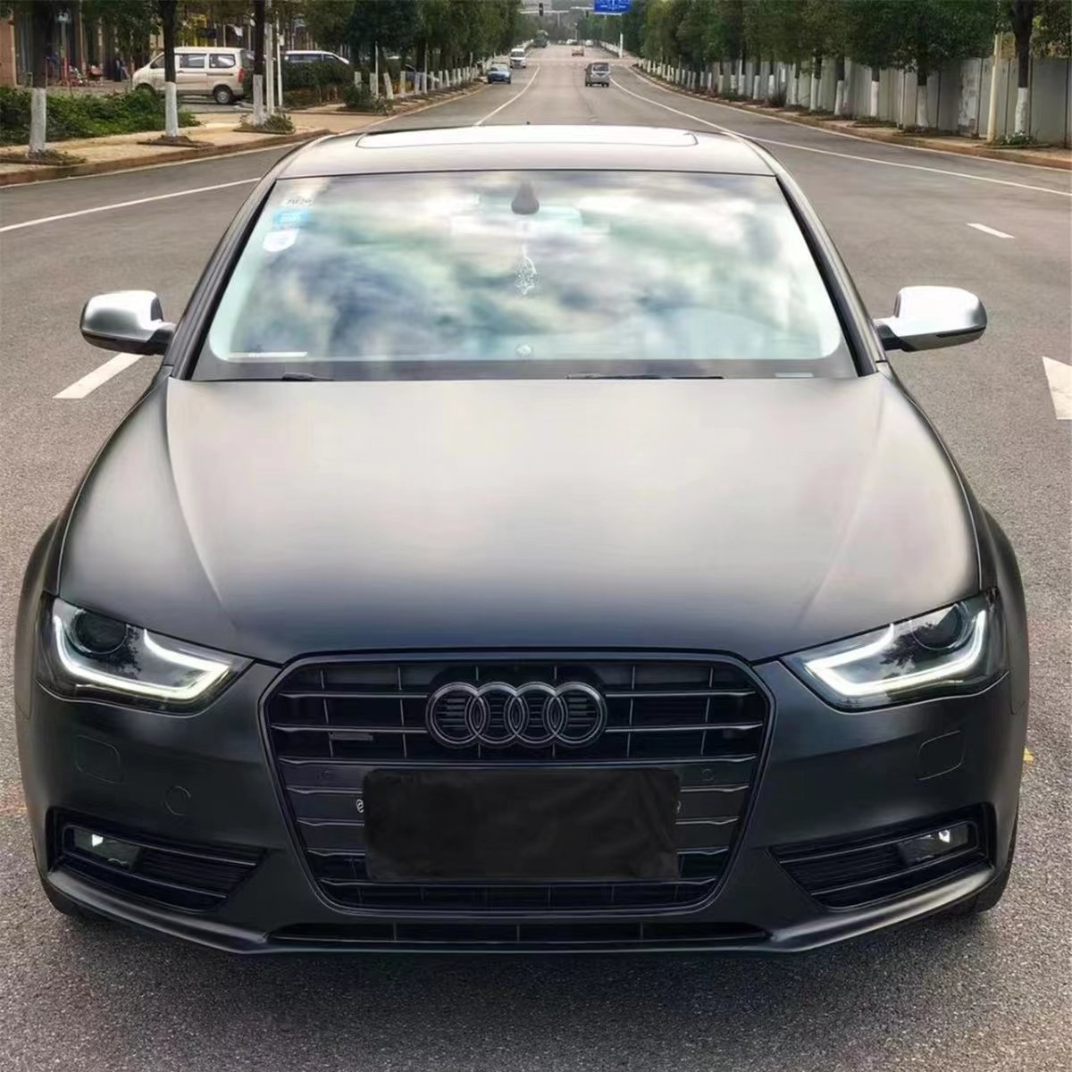 High Quality Super Matte Black Car Vinyl Air Bubbles Free Car Wrap Film