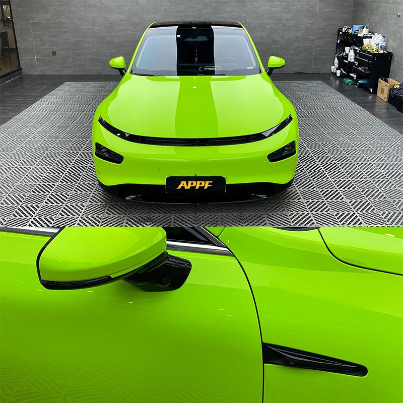 Wholesale Color Change Film Colorful Ppf Colored Sticker Cover Sticker Vinyl Wrap Tpu Apple Green For Car