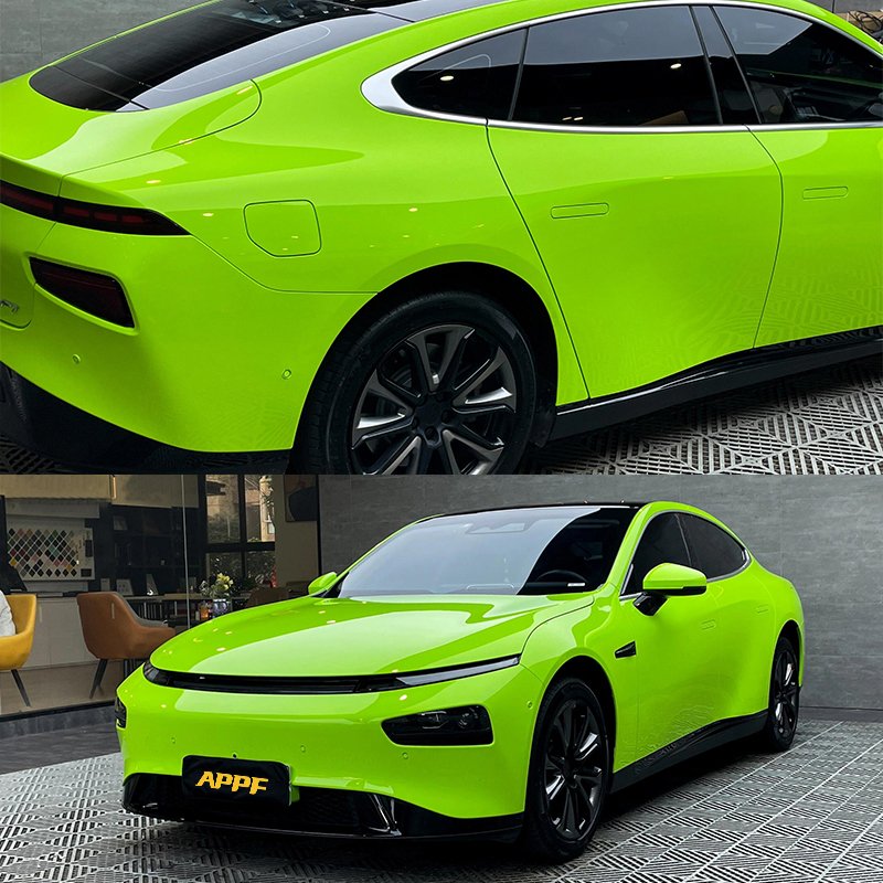 Wholesale Color Change Film Colorful Ppf Colored Sticker Cover Sticker Vinyl Wrap Tpu Apple Green For Car