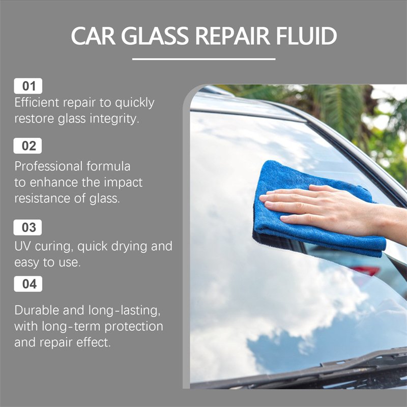 Rayhong car glass repair fluid bull eye moon crescent crack scratch treatment windshield repair kits car window glass repair