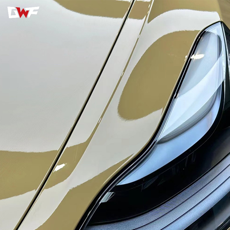 Manufacturer hot auto Desert Yellow color vinyl wrap car wrapping orange changing gloss clear matte green TPU car vinyl wrap