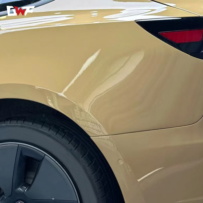 Manufacturer hot auto Desert Yellow color vinyl wrap car wrapping orange changing gloss clear matte green TPU car vinyl wrap