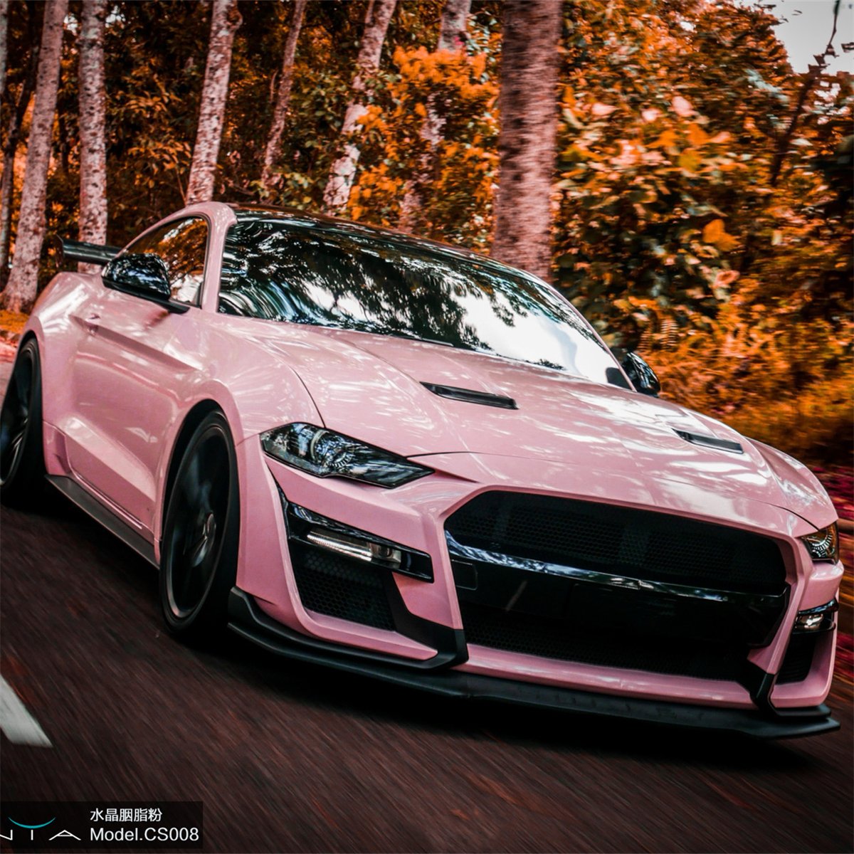 car film vinyl wrap 1.52*17 M Glossy Pink Air Bubble Free Car Wrap Film Adhesive Vinyl