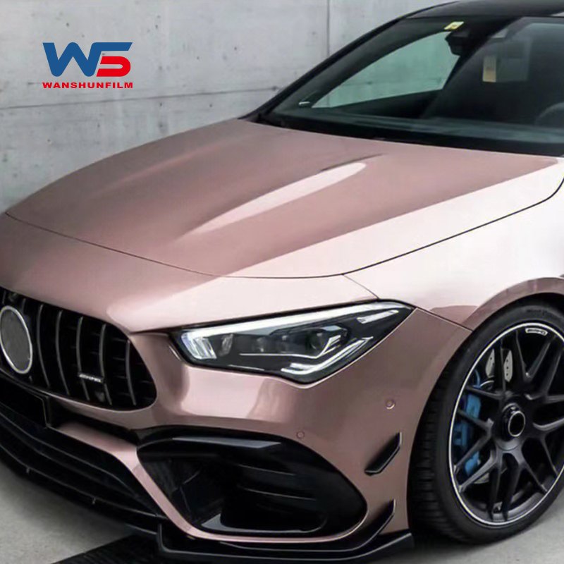 Free Sample TPU Rose Gold Car Wrapping Film Color Color Changing Self Healing Paint Protection PPF Self Healing