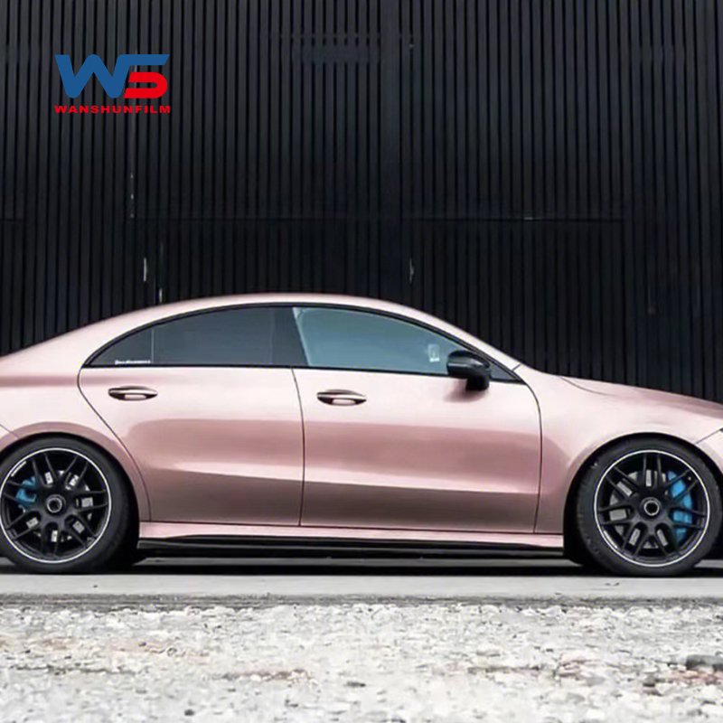 Free Sample TPU Rose Gold Car Wrapping Film Color Color Changing Self Healing Paint Protection PPF Self Healing