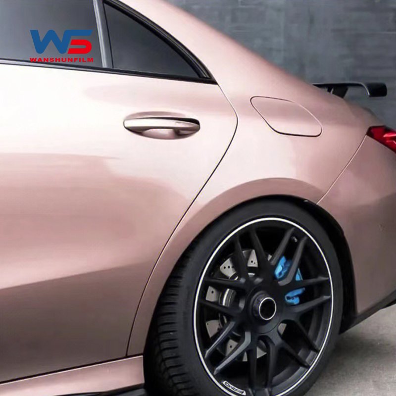 Free Sample TPU Rose Gold Car Wrapping Film Color Color Changing Self Healing Paint Protection PPF Self Healing