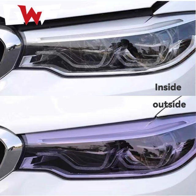 30CM*15M USA Quality Light Black Self Healing ppf film Hydrophobic TPU Car Headlight & Taillight Protection Film