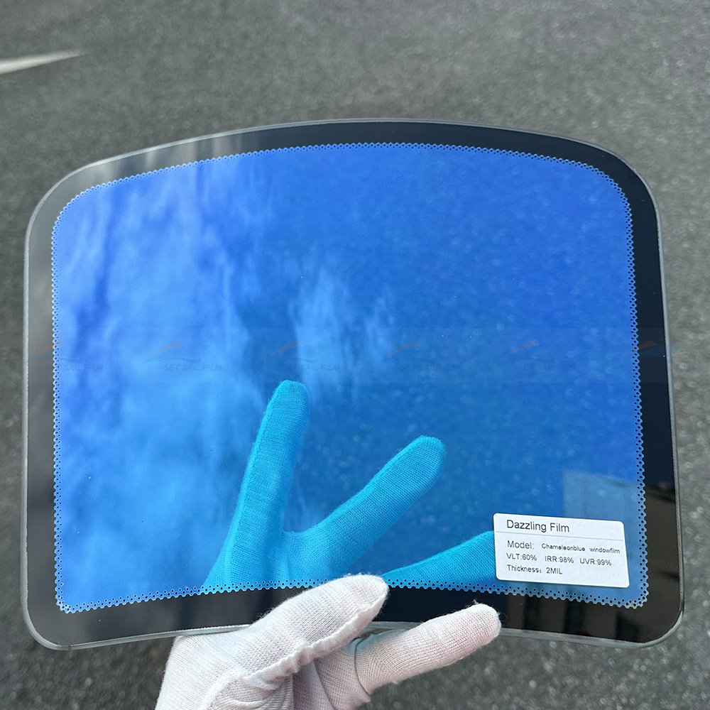 Chameleon Window Tint Solar Rejection Chameleon Blue Car Window Films Nano Ceramic Heat Rejection Blue Chameleon Tint