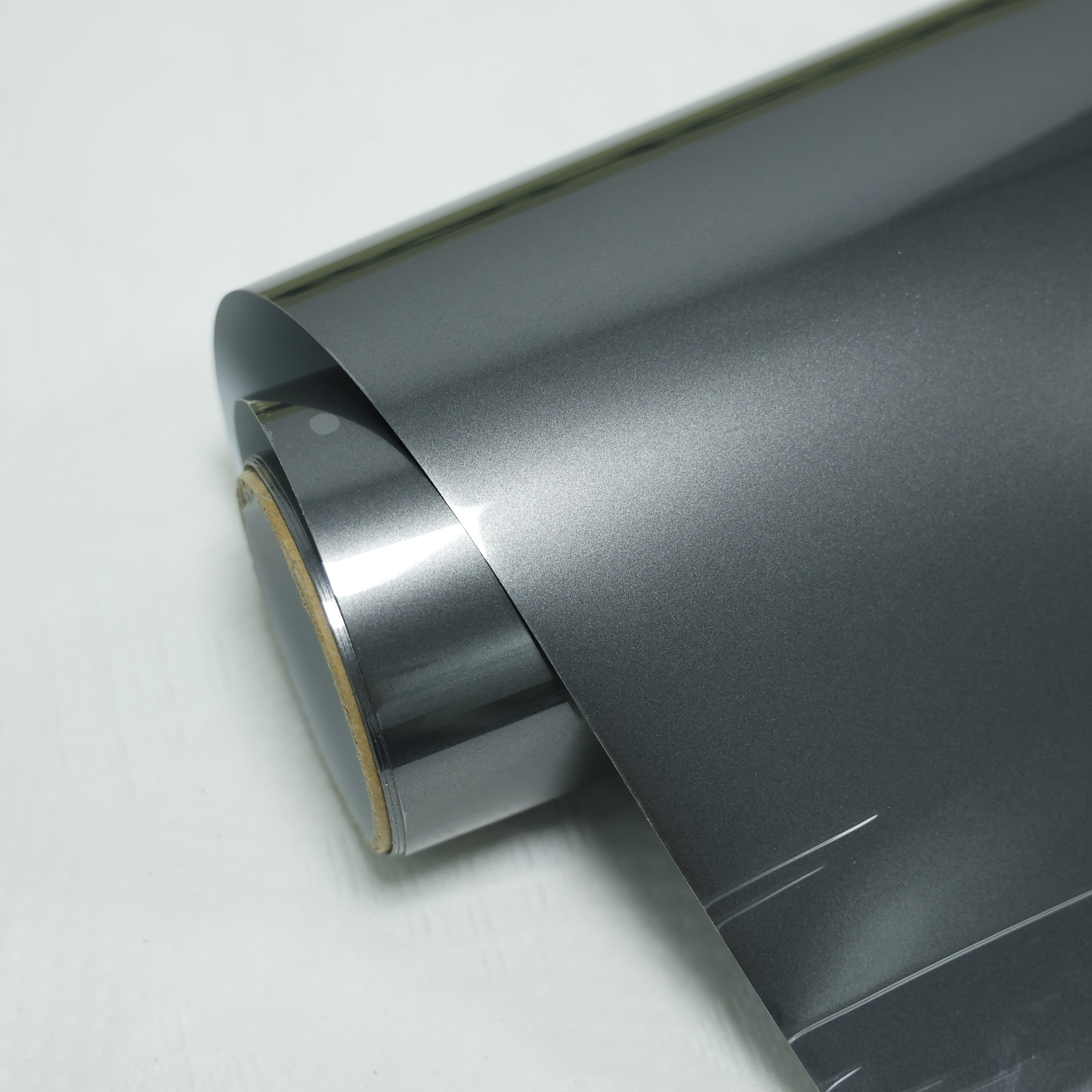 High Quality 6.5mil PVC Car Wrap Film Metallic tungsten steel Self-Healing Glossy Anti-Scratches Full Tint Color Car Films