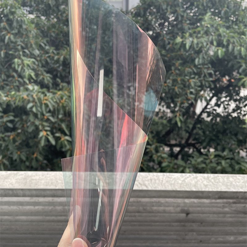 Red Purple 7099 Sunset Burning Sky Chameleon Tint Film for Car Window Pink 70% Nano Ceramic Solar Color Red Blue Chameleon Tint