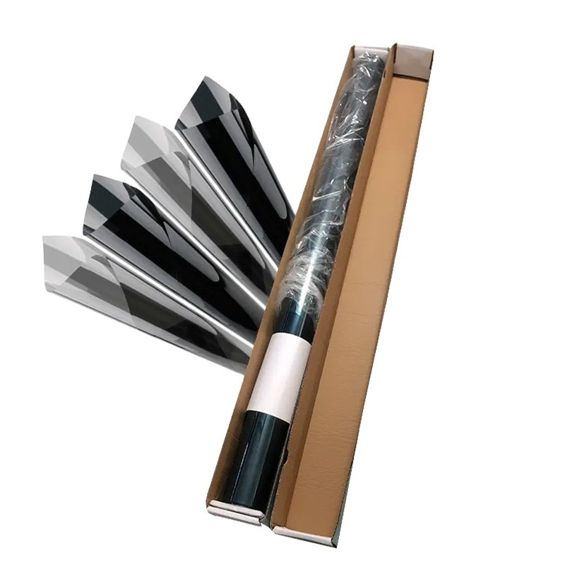 1 Ply Black Nano Carbon Window Tint Film PET Material Anti-scratch Car Window Film with Solar Control Single Ply for Cars