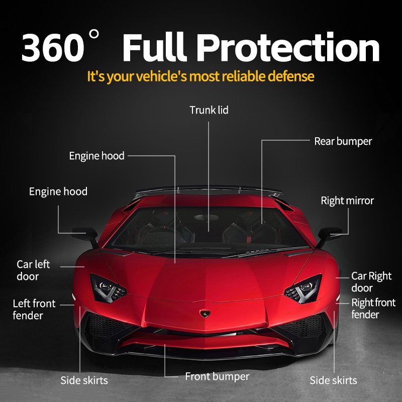 VKOOL Self Healing 7.5mil TPU PPF Film American Quality Glossy Black 60\"x50\" Car Paint Protection Anti-Scratch & Anti-Fouling