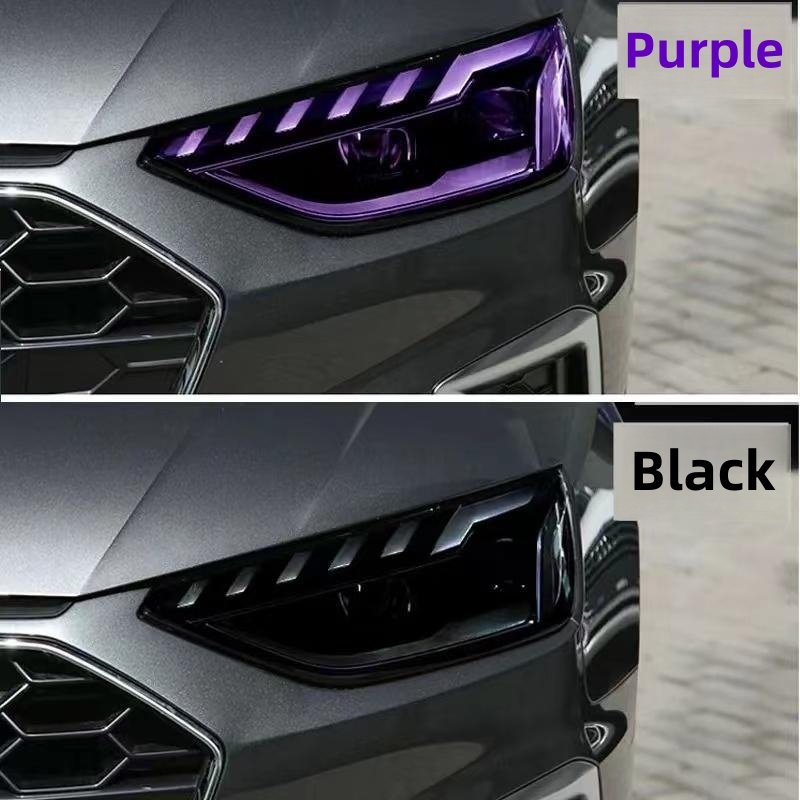 New Arrival Car Lamp Film to Black or Purple TPU Photochromic Film Smart Headlight PPF Protection Film Self Adhesive White