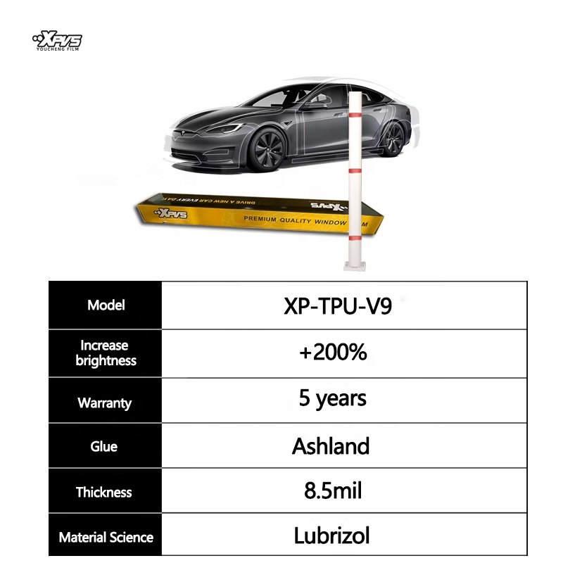 XPVS 8.5mil car paint protection film quality tpu ppf stickers self-healing transparent tpu ppf car film 1.52*15m ppf tpu paint