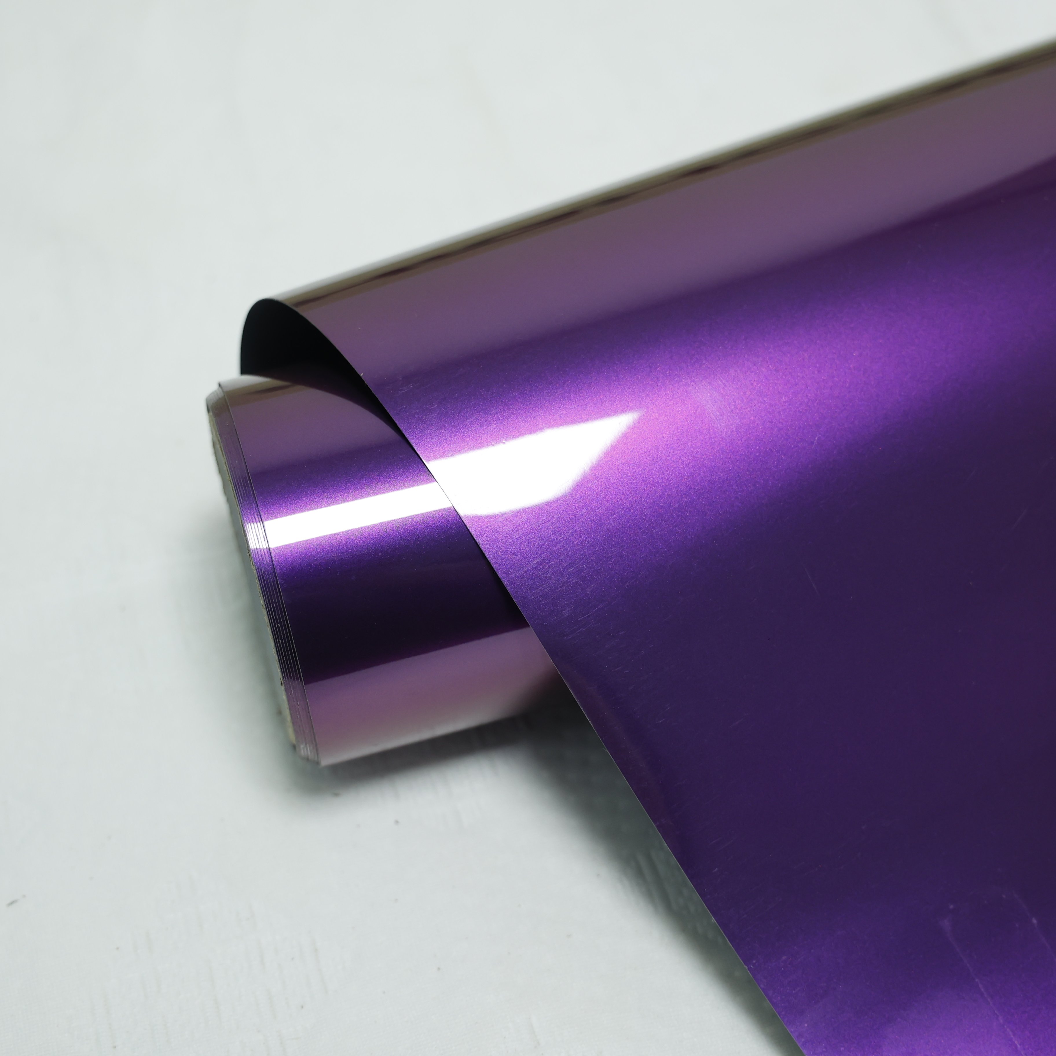 Self-healing Glossy HIGHCOOL Anti Scratches 6.5mil PVC Car Wrap Film metallic grape purple Full Tint Color Changing Car Film