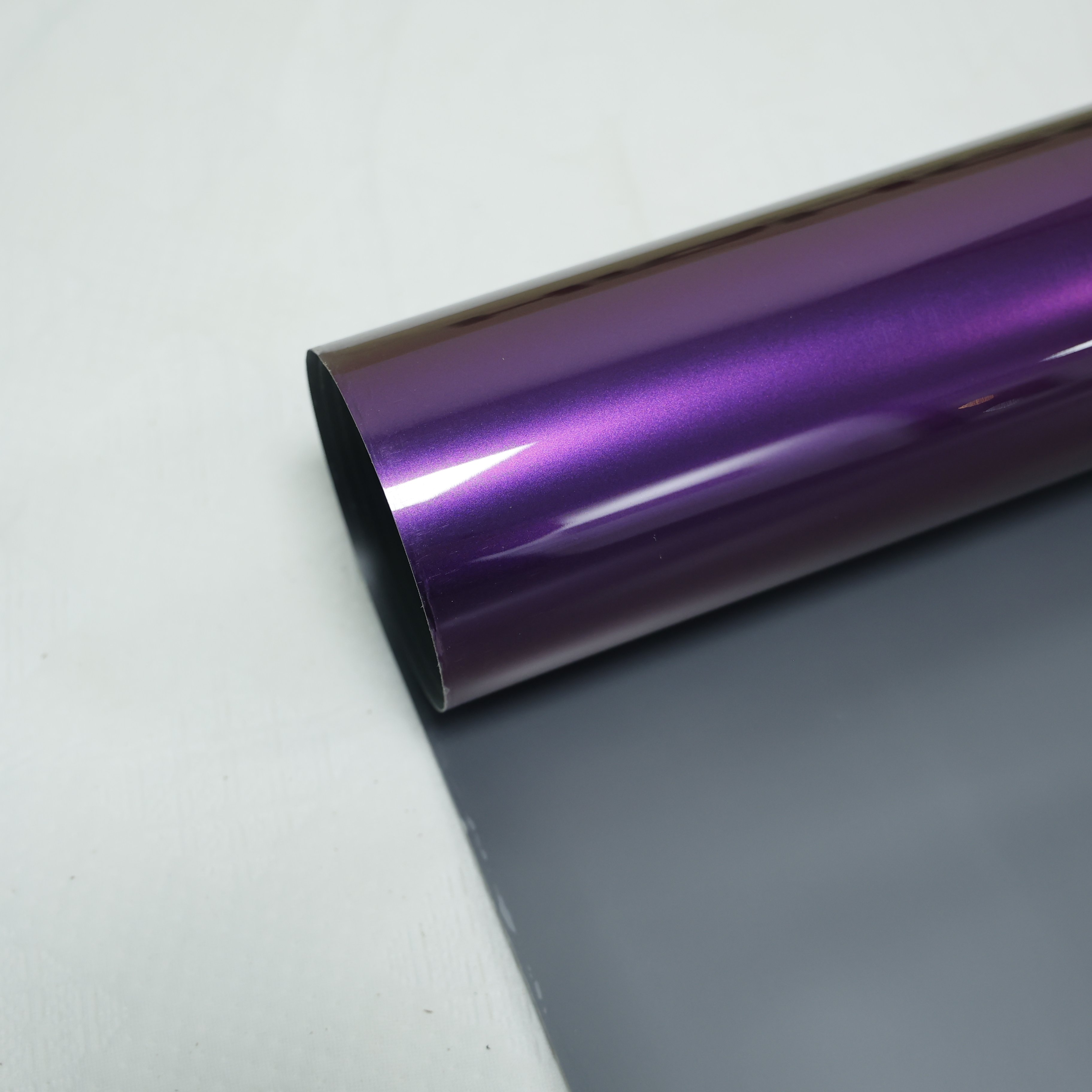 Self-healing Glossy HIGHCOOL Anti Scratches 6.5mil PVC Car Wrap Film metallic grape purple Full Tint Color Changing Car Film