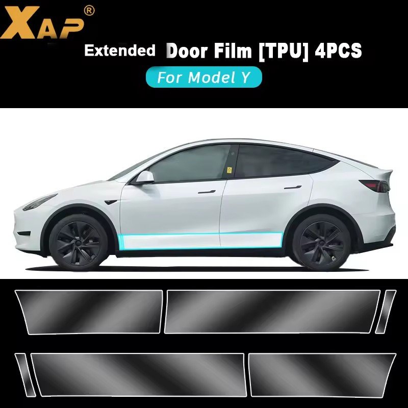 For Model y Extended Door TPU pre-cut car film anti-scratch self-repairing protective film