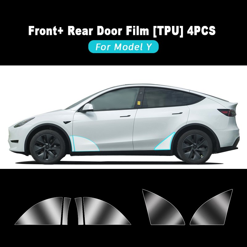 For Model y Extended Door TPU pre-cut car film anti-scratch self-repairing protective film