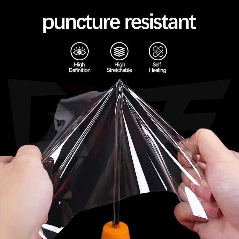 photochromic white to purple white to black color change headlight tint film black auto headlight PPF film TPU car lamp film