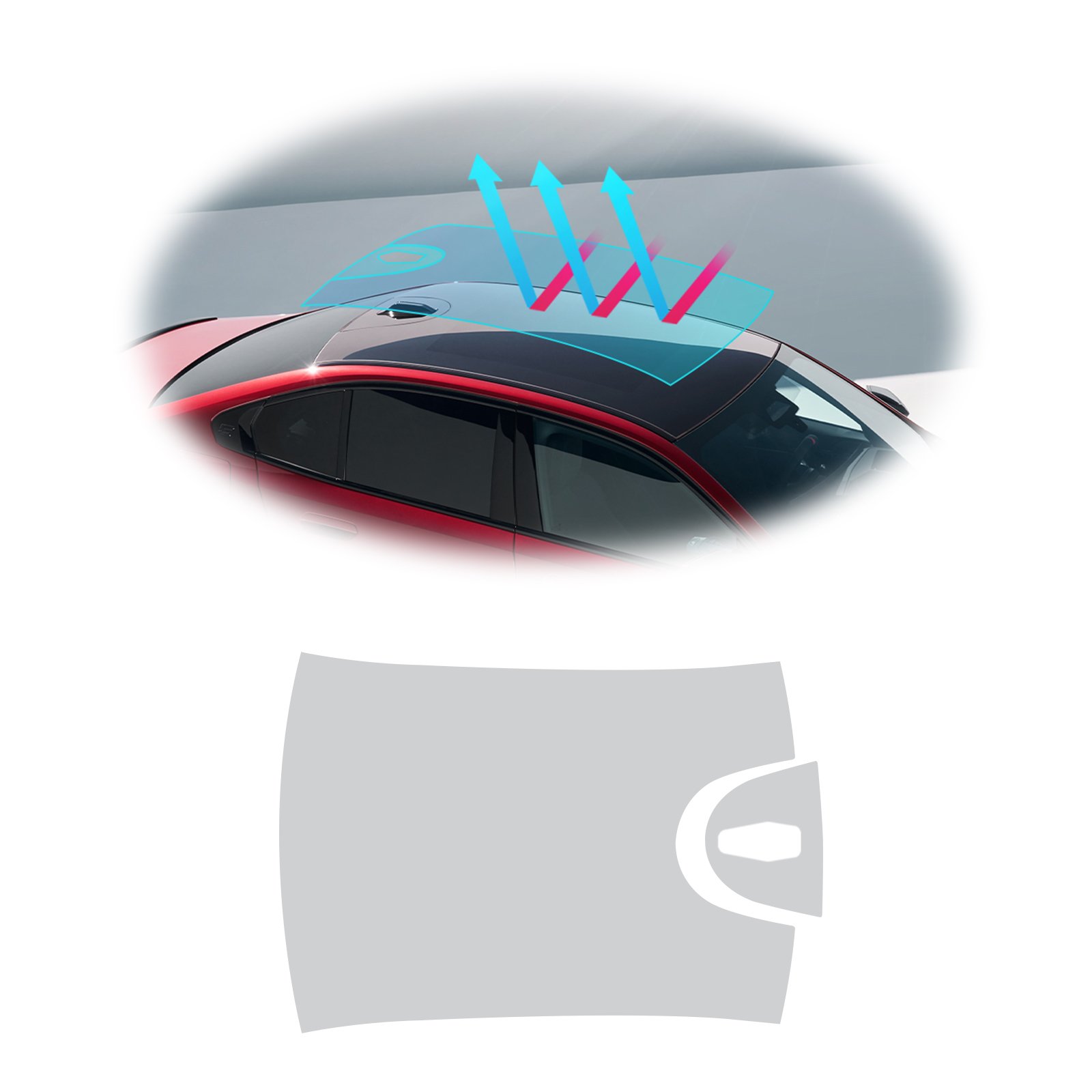 Factory Quality 99% UV Rejection TPU Car Film Sunroof Window Film For BMW 5 Series G60 M Sport Edition 2024+
