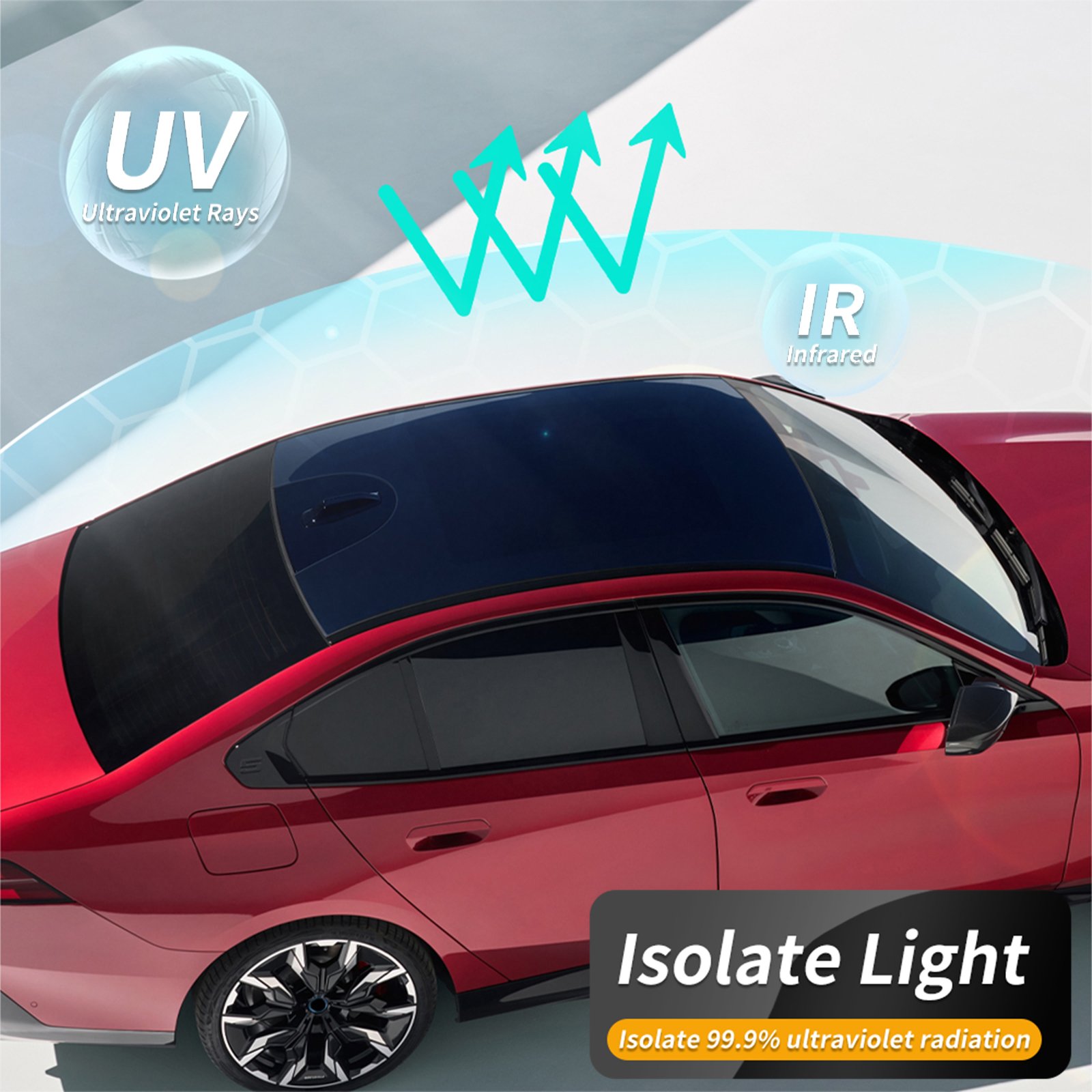 Factory Quality 99% UV Rejection TPU Car Film Sunroof Window Film For BMW 5 Series G60 M Sport Edition 2024+