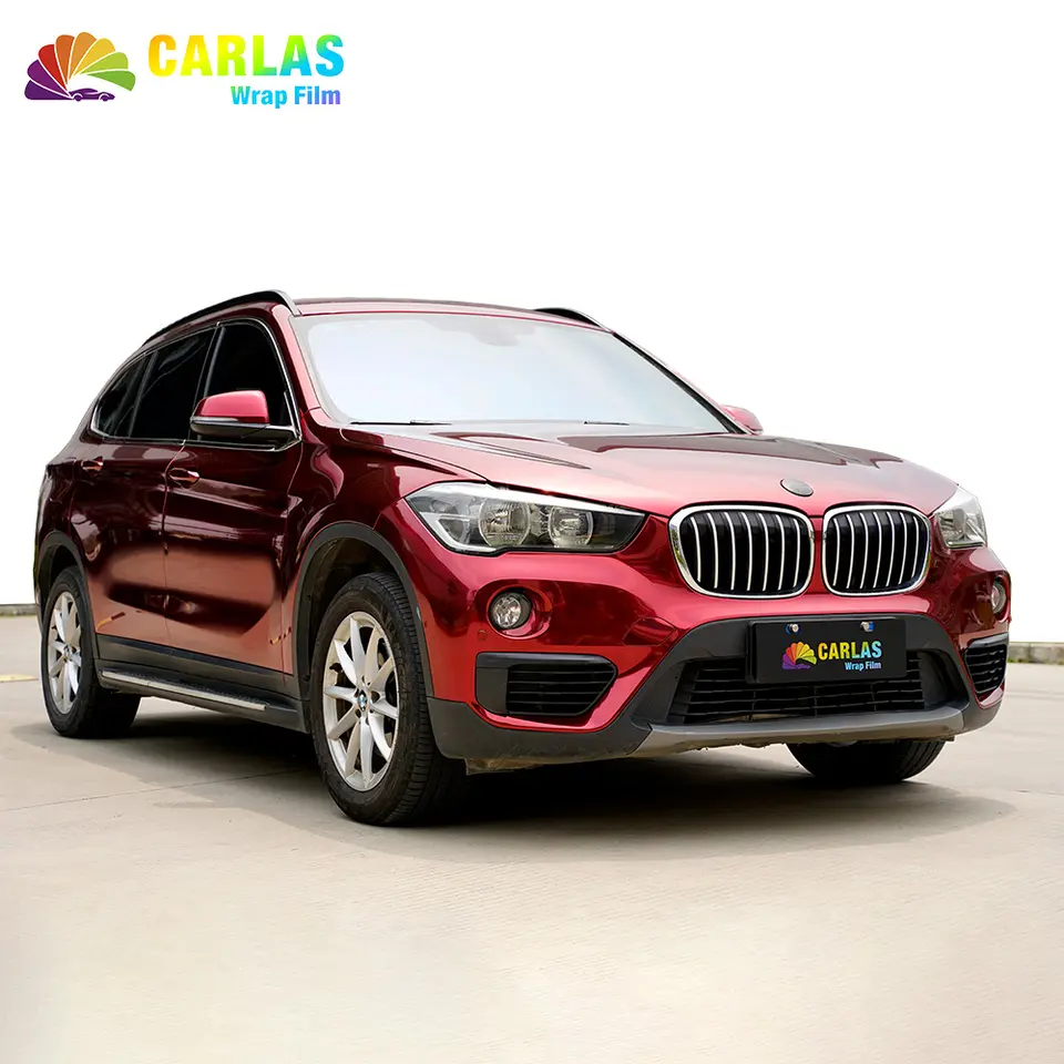 CARLAS 1.52*18m Car Color Change Film Top Quality PVC Material Waterproof Chrome Vinyl Wrap Car Film