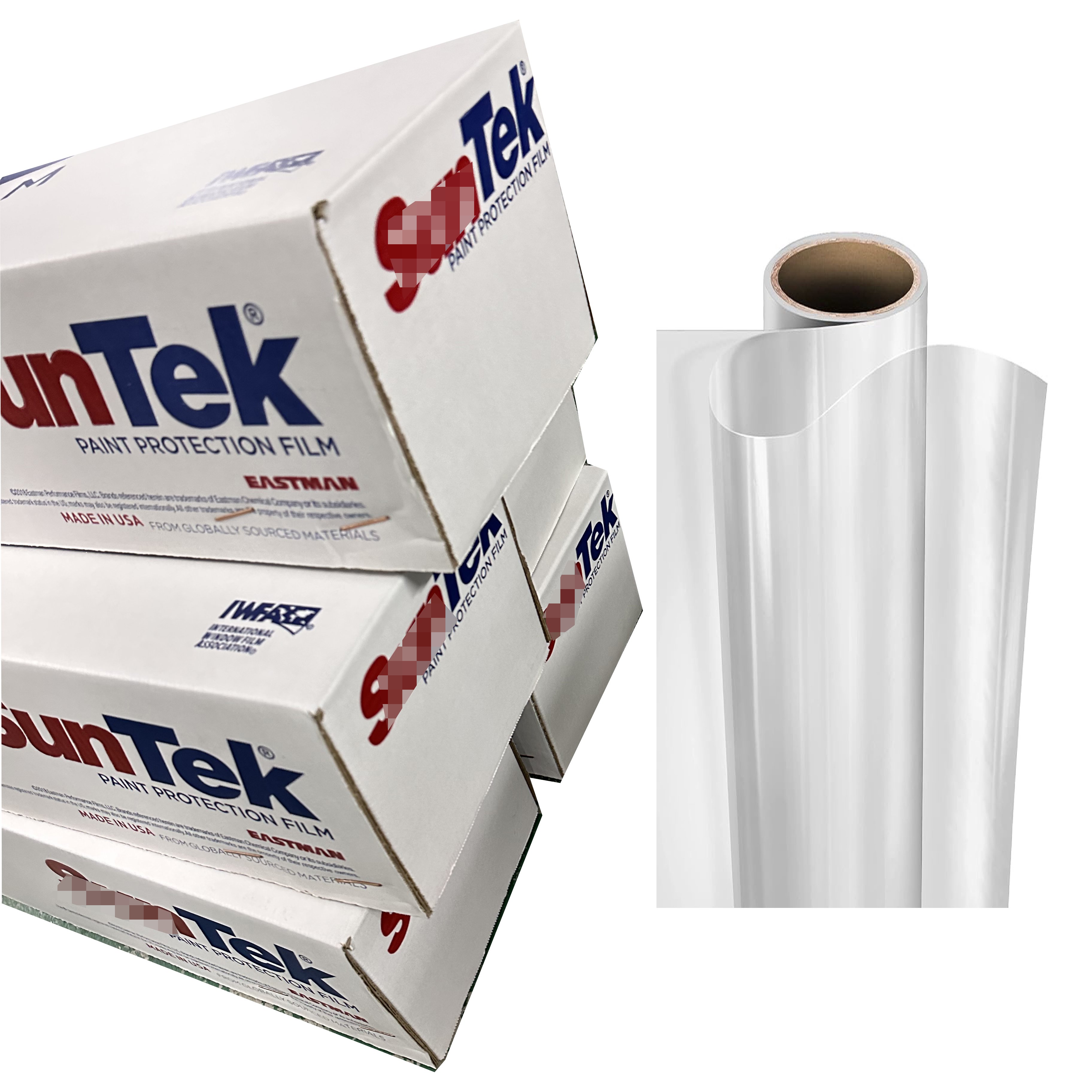 Suntek Brand TPU Material Transparent Anti-yellowing Car Paint Protection Film UV Proof PPF for car Body Scratch Resistance.
