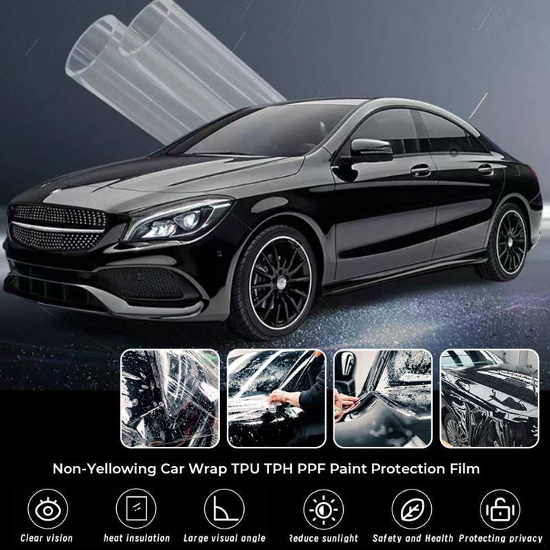 Wholesaler 1.52*15M Base Material Of TPU Easy Cleaning Car Film Anti-scratch Self-healing Film