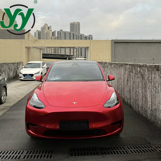 Factory Wholesale PET HD Glossy Soul Red Car Wrap Vinyl One Full Roll Size 1.52X18M/5X60FT