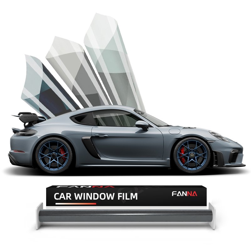 TC6595 blue grey car tint film near me ceramic high heat insulation glass film for car windows tint film for cars