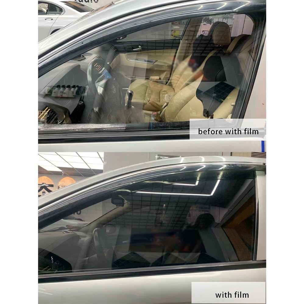 TC6595 blue grey car tint film near me ceramic high heat insulation glass film for car windows tint film for cars