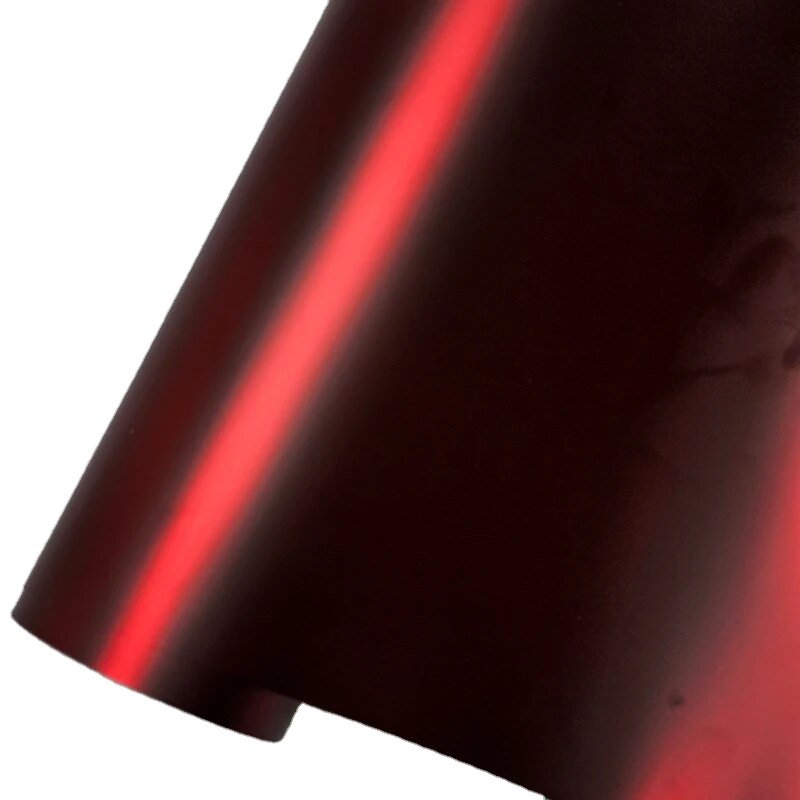 Supper Satin chrome Matte wrap film PET liner Romance red Car sticker Vinyl 1.52*18m/Roll