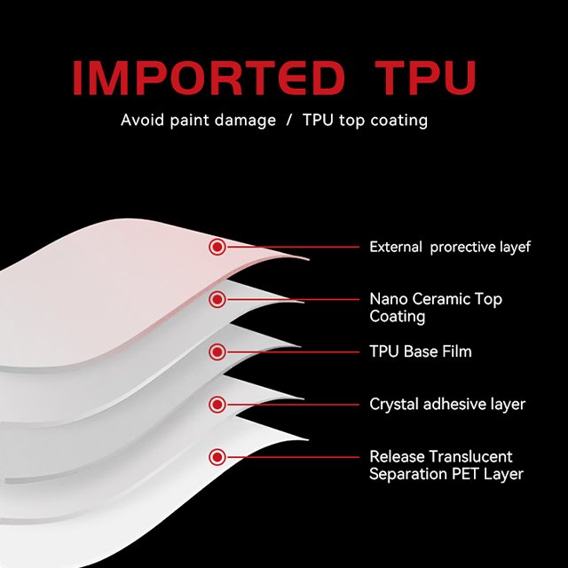Cheap TPU PPF Paint Protection Film Self Healing Not Yellowing Clear Nano Coating Paint Protective Film Roll 1.52*15m