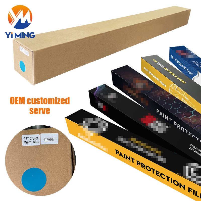 PET Car Films Hot Selling Anti Scratch Auto Vinyl Wrap PET PVC White Color Car Protective Stickers Colorful PPF Car Body Wrap