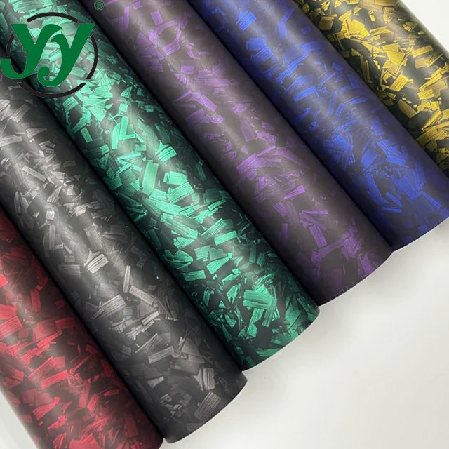 High Glossy Black Gold Green Purple Red Bon Film Car Body Films Stickers on Car Wrap Vinyl Forged Carbon Fiber Wrap