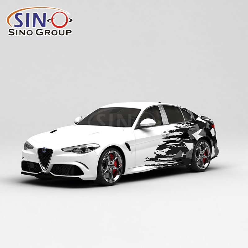 MC002 Digital Printing Camouflage Vinyl PVC Material Car Sticker
