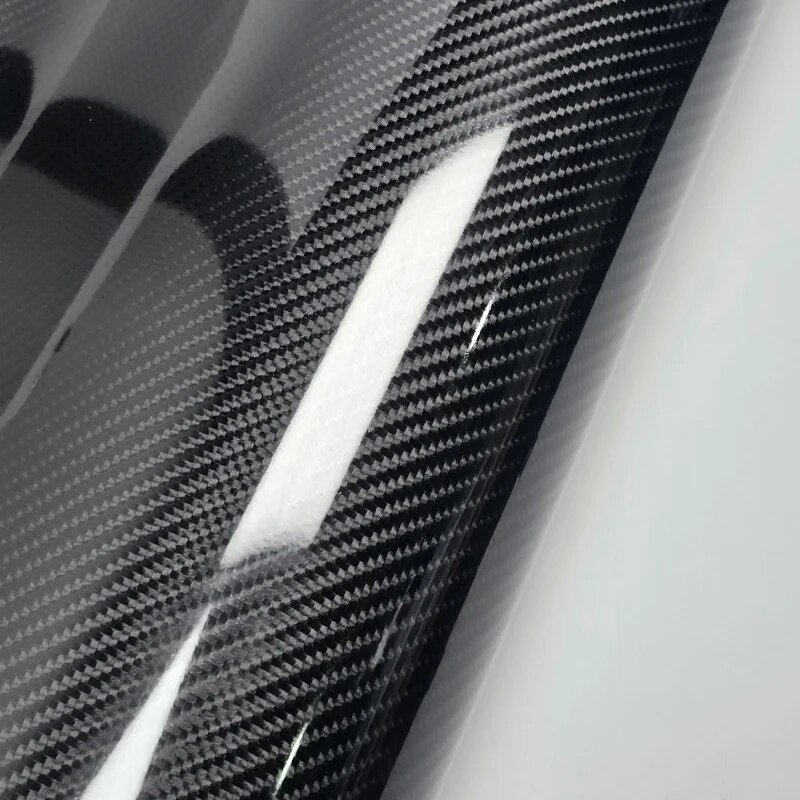 9D Car Stickers Carbon Fiber Vinyl Wrap Film Glossy 7D carbon Self Adhesive Stickers for Auto Console Motorcycle Computer Access